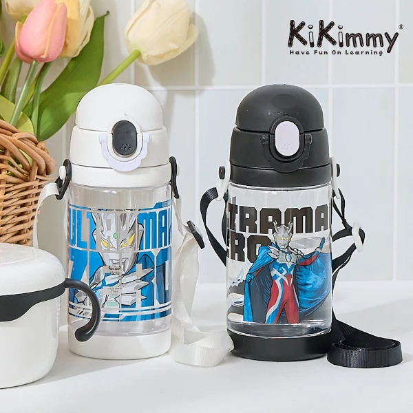 【Kikimmy】超人力霸王 TRITAN 透明兒童水壺/直飲式(420ml)
