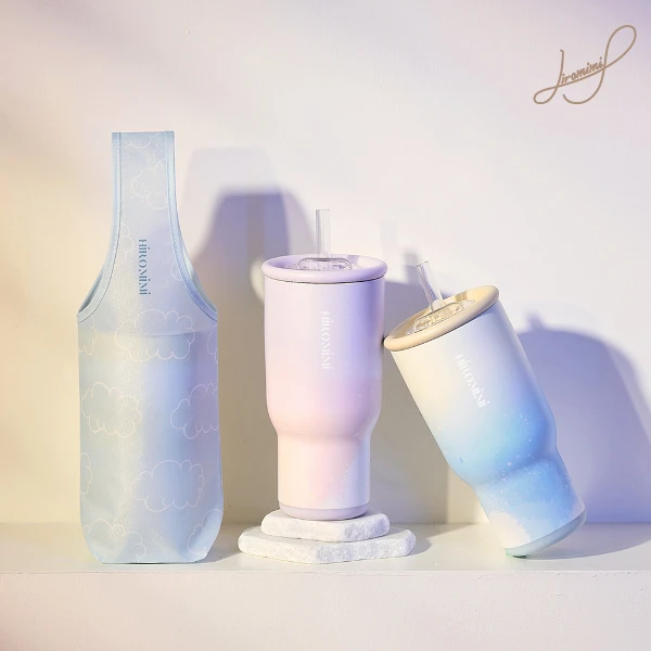 【Hiromimi】全新升級不鏽鋼冰壩杯袋組(900ml )