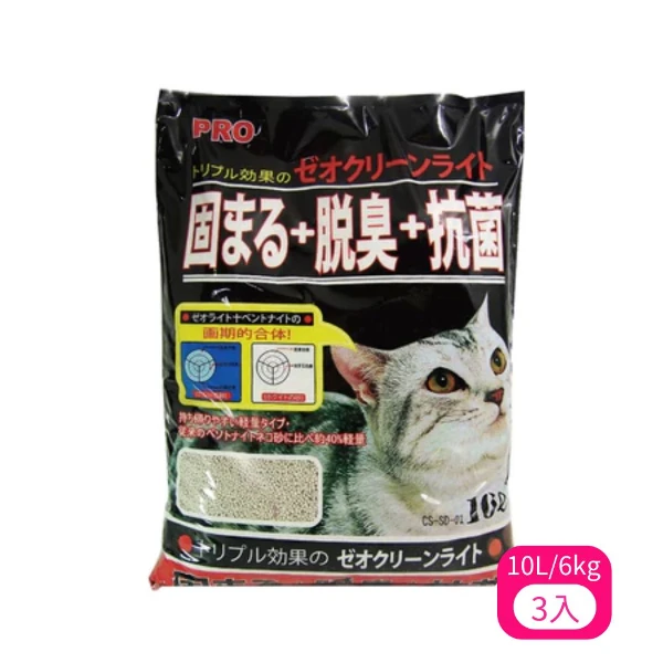 【IRIS】希道小球砂(固まる+脱臭+抗菌) 10L/6kg(*3入組)