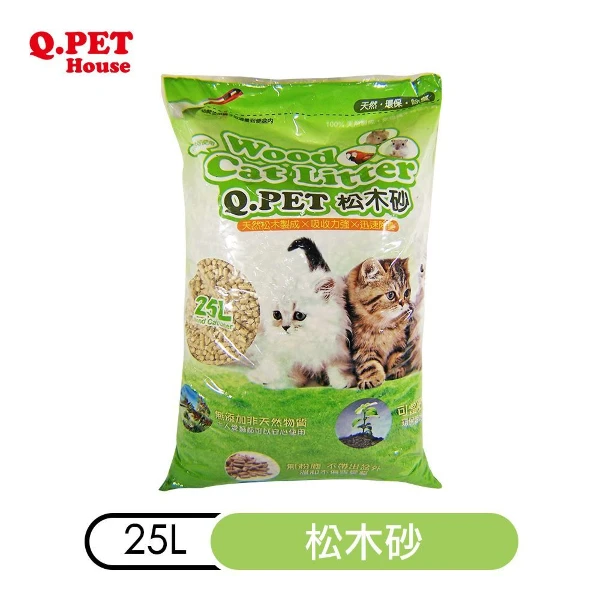 Q.PET松木砂(100%天然松木屑) 25L(*1)