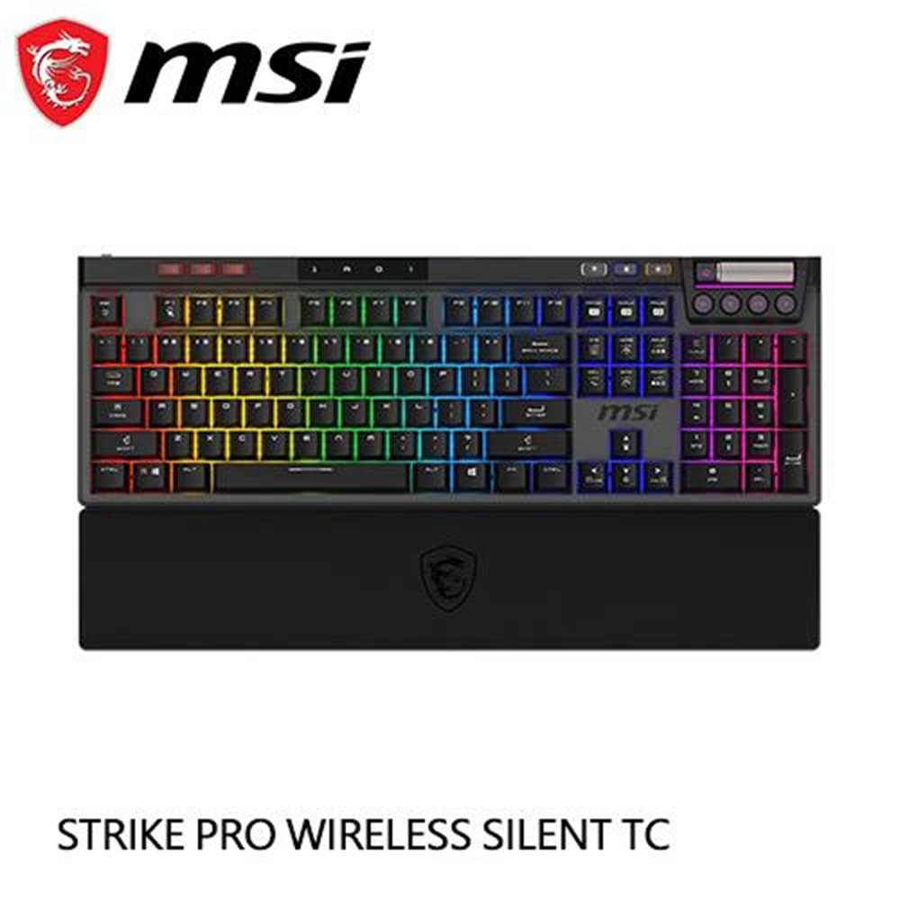 【MSI 微星】MSI 微星 STRIKE PRO W SILENT TC 無線靜音鍵盤(MSI 微星 STRIKE PRO W SILENT TC 無線靜音鍵盤)