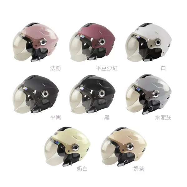 【GS MALL】NINJA 華泰新雪帽 K861P 含泡泡鏡片再送一內襯套 雪帽 3/4罩 安全帽 抗UV40(一入安全帽+一入安全帽內襯)