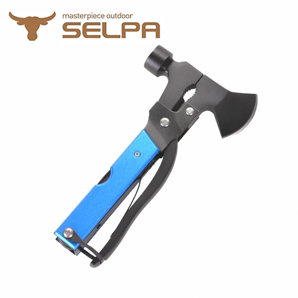 【韓國 SELPA】野外求生 十五合一多用途萬用斧/戶外求生斧/多功能露營斧/野外求生(兩色任選)