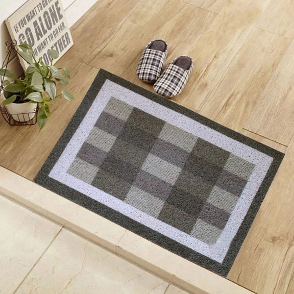 日式風可剪裁造型 絲圈刮泥玄關地墊40x60cm(瑞格1入)