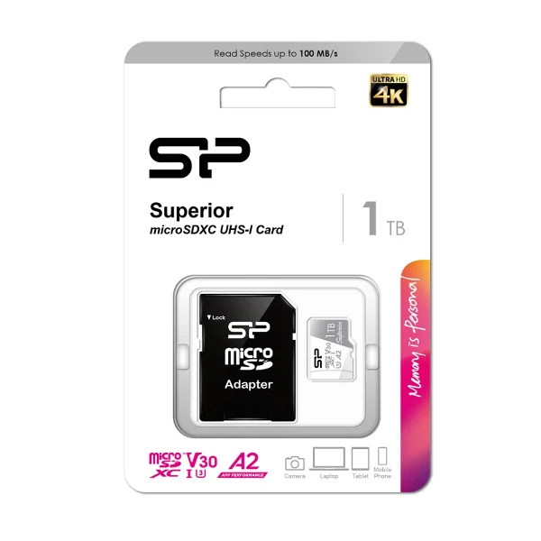 【廣穎】1TB Superior A2 V30 microSDXC Card 附轉卡(1入)