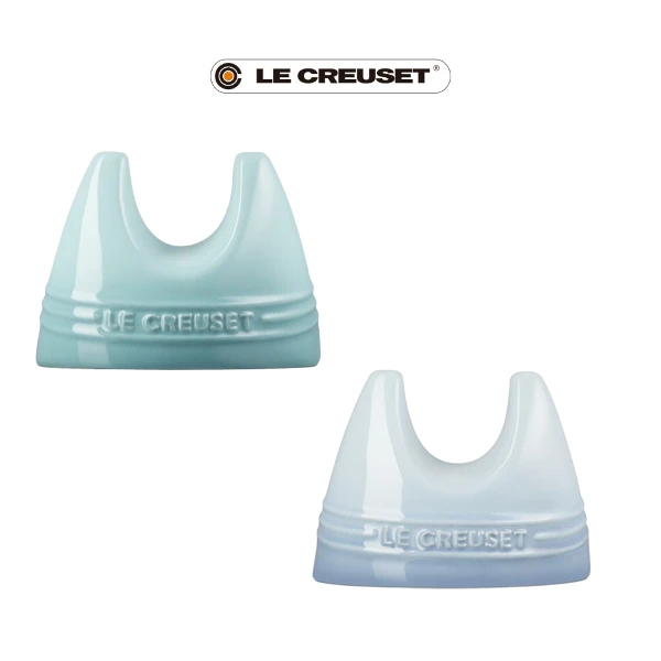【Le Creuset】造型瓷器鍋蓋架(悠然綠/海岸藍)