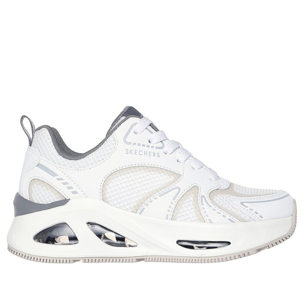 【SKECHERS】Uno Ego 女 運動休閒鞋 增高 舒適 穿搭 白 灰(177474WGY)