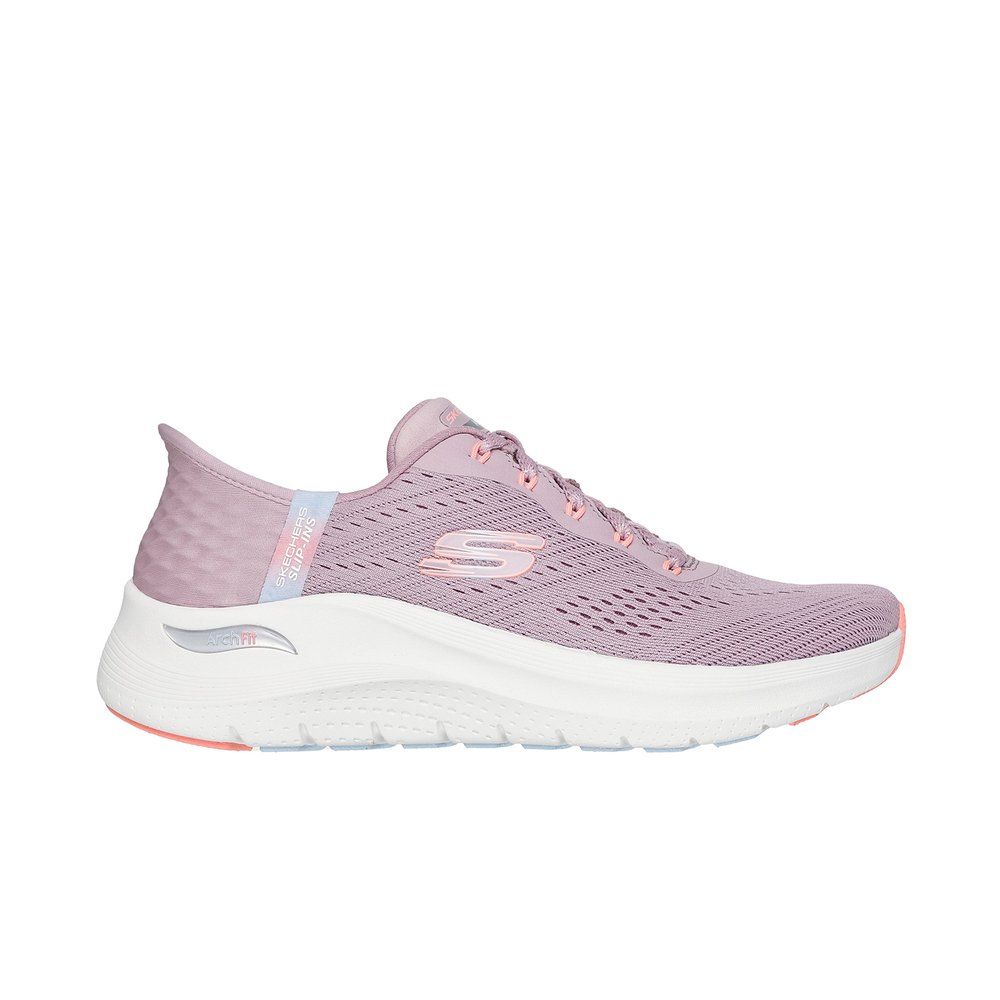 【SKECHERS】Arch Fit 2.0 女 休閒鞋 寬楦 舒適 紫(150066WMVMT)