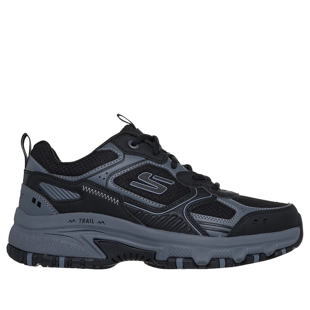 【SKECHERS】Hillcrest 男 休閒 戶外鞋 步道 黑 灰(237754BKCC)