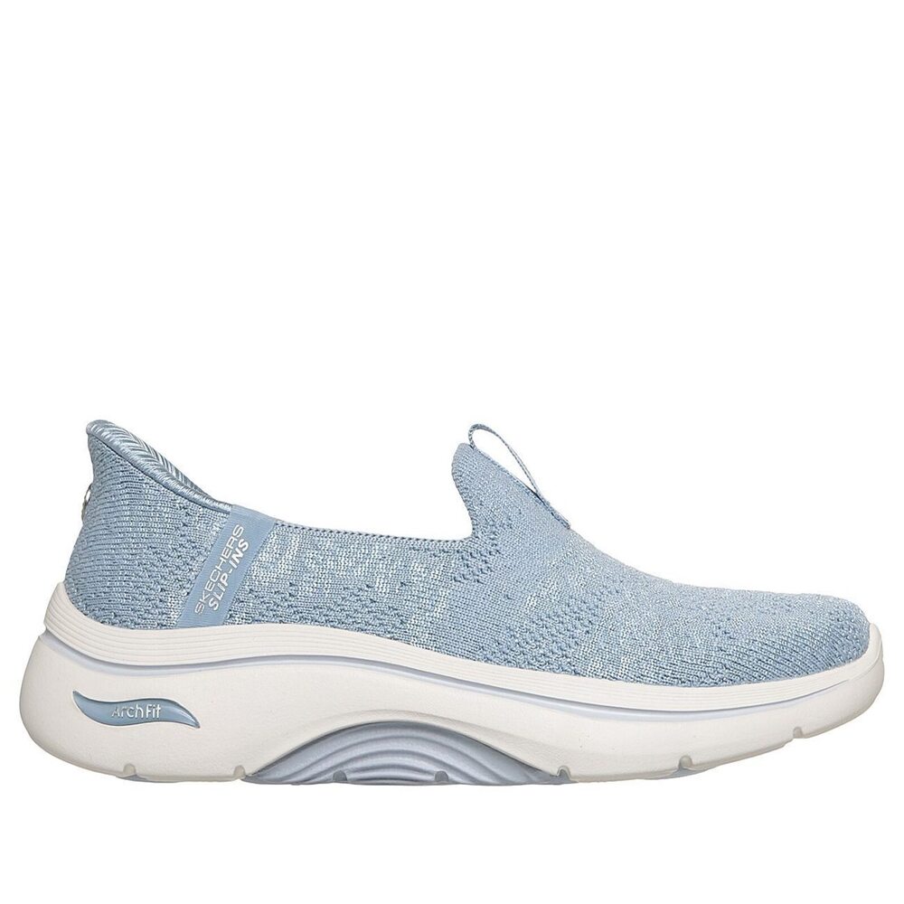 【SKECHERS】Go Walk Arch Fit 2.0 女 休閒鞋 瞬穿 水藍(125338BLU)