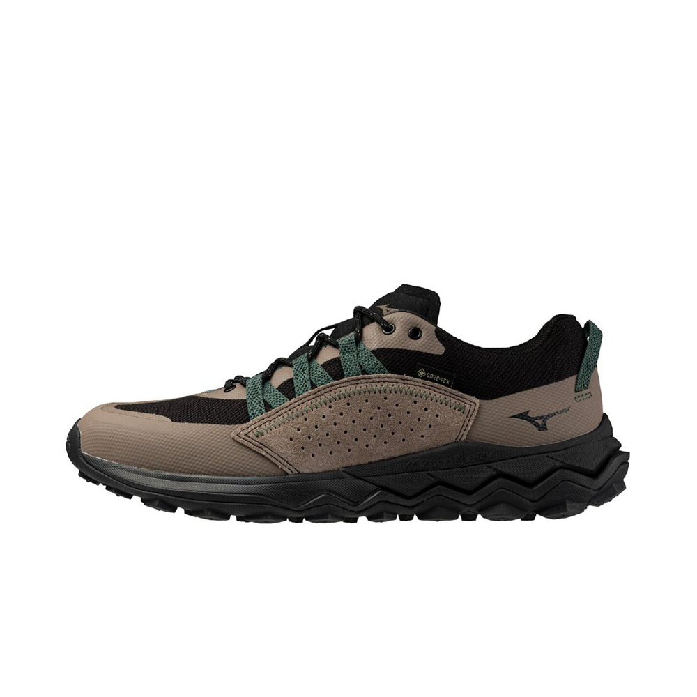 【MIZUNO】Wave Gnu GTX 男女 健走 步行鞋 寬楦 防水 走路 棕黑(B1GA250255)