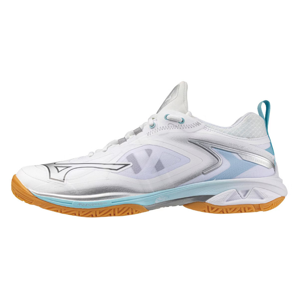【MIZUNO】Wave Claw Neo 3 男女 羽球鞋 襪套式 白銀(71GA247334)