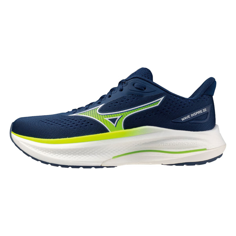 【MIZUNO】Wave Inspire 22 SW 男 慢跑鞋 超寬楦 支撐跑鞋 深藍(J1GC264501)