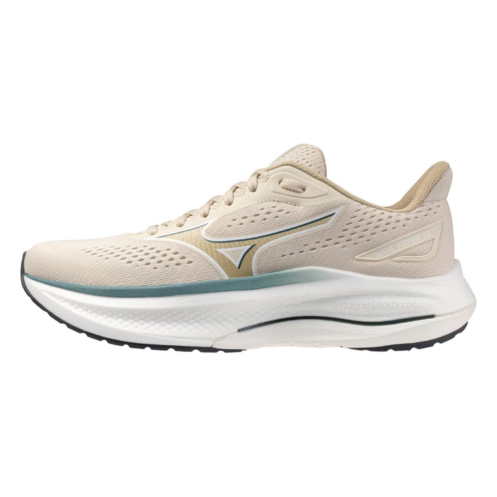 【MIZUNO】Wave Inspire 22 SW 男 慢跑鞋 超寬楦 支撐跑鞋 卡其(J1GC264508)