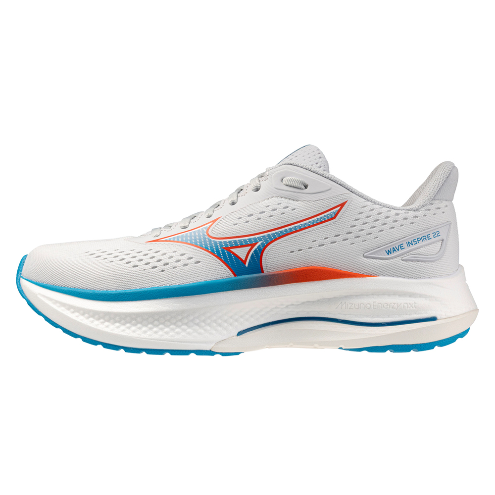 【MIZUNO】Wave Inspire 22 SW 男 慢跑鞋 超寬楦 緩震 淺灰 藍(J1GC264551)