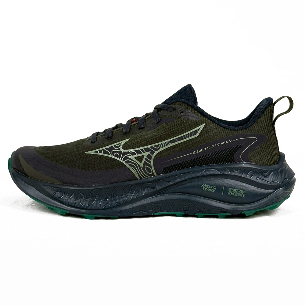 【MIZUNO】Neo Lumina GTX 男 越野鞋 Gtx防水 戶外 野跑 綠 黑(J1GJ265951)