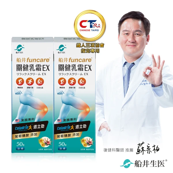 【funcare 船井生醫】celadrin適立勁關健乳霜EX50g X2入(擦的葡萄糖胺)