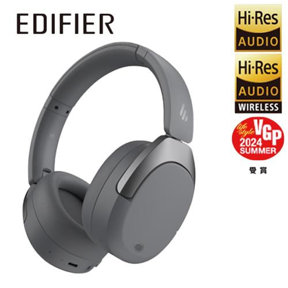 【EDIFIER】W830NB 無線降噪耳罩耳機 典雅灰(EDIFIER W830NB 無線降噪耳罩耳機 典雅灰)