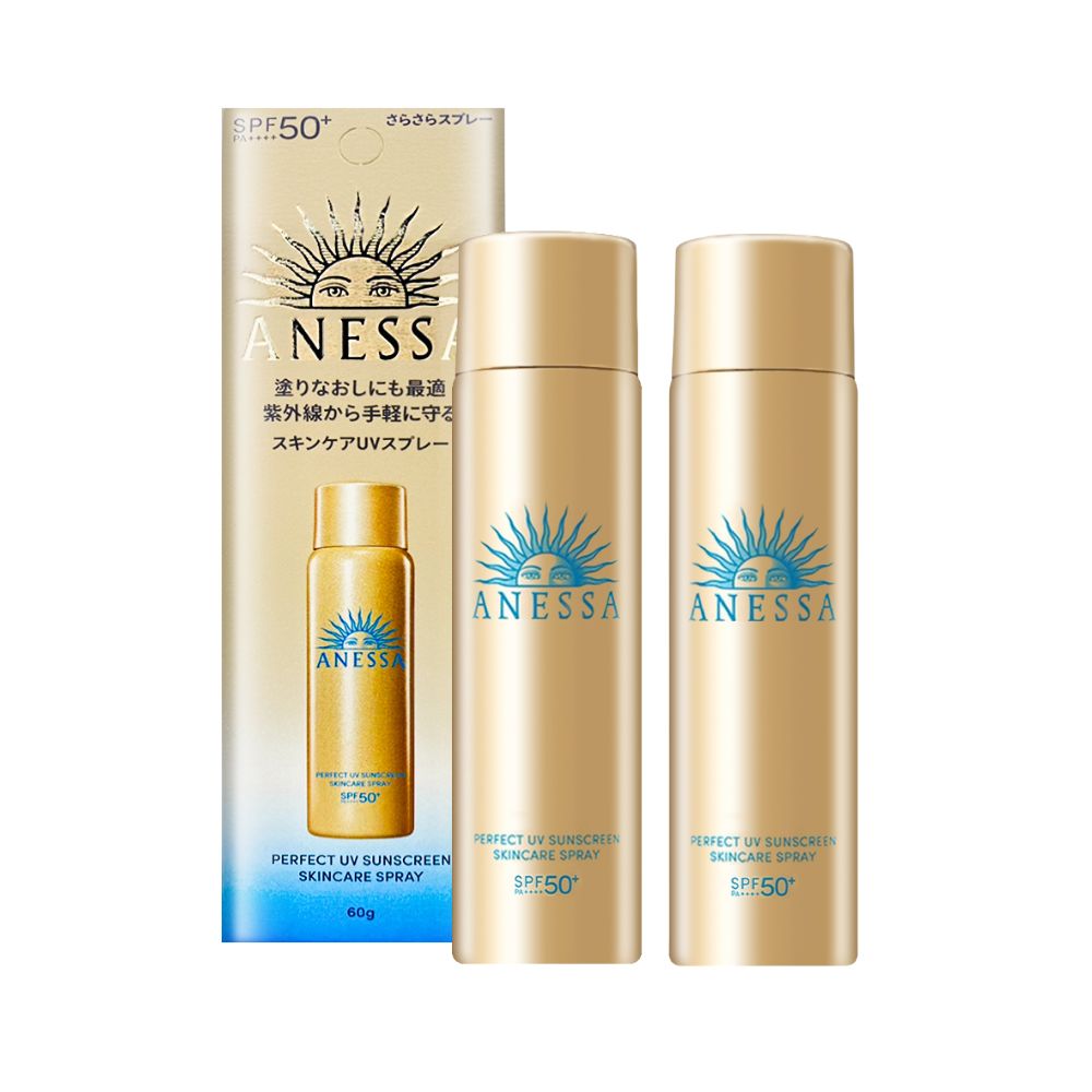 【SHISEIDO 資生堂】安耐曬 金鑽高效防曬噴霧NA 60g (2入組)(公司貨)