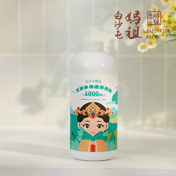 12入組-白沙屯媽祖艾草多用途清潔劑(1000ml 箱出 / W0014)