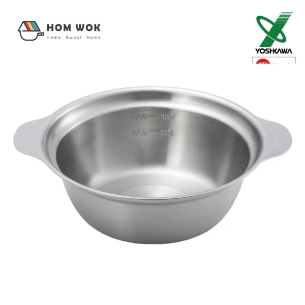 【YOSHIKAWA 吉川】燕三条製 鏽鋼拉麵碗鍋 -SJ3239 個人涮涮鍋 1700ml(1入)