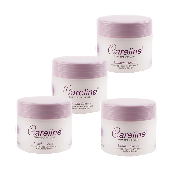 【Careline】綿羊霜含葡萄籽油及維他命E(4入組 100ml/罐)