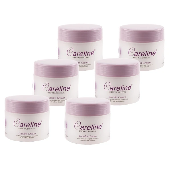 【Careline】綿羊霜含葡萄籽油及維他命E(6入組 100ml/罐)