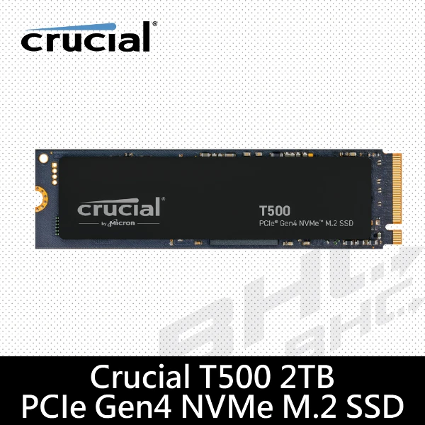 【Micron 美光】T500 2TB PCIe Gen4 NVMe SSD