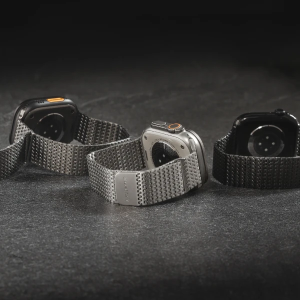 【MAGEASY】Moire 不鏽鋼磁扣錶環 for Apple Watch(44/45/46/49mm)