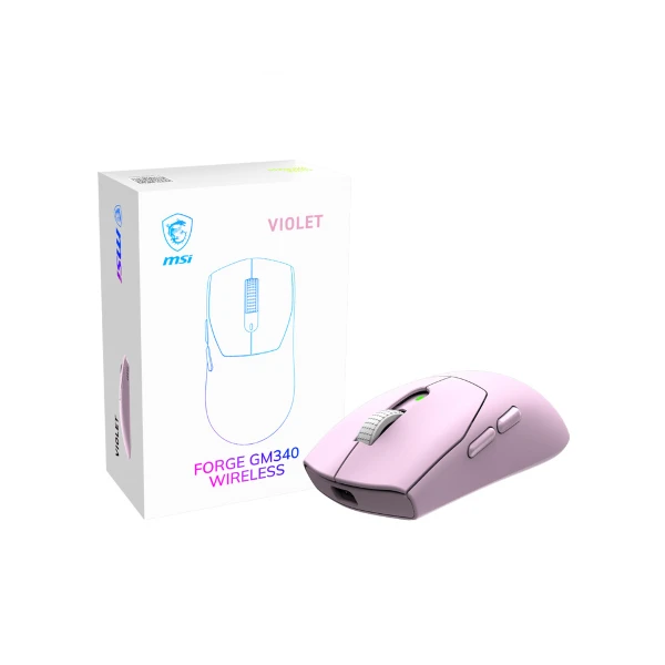 【MSI 微星】FORGE GM340 WIRELESS 微星超輕量三模無線電競滑鼠(6段式DPI/82小時續航/對稱式設計)