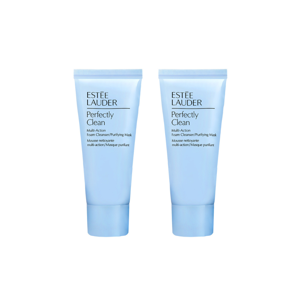 【ESTEE LAUDER 雅詩蘭黛】細緻煥採雙效淨化潔面乳(30ml) 2入(公司貨)