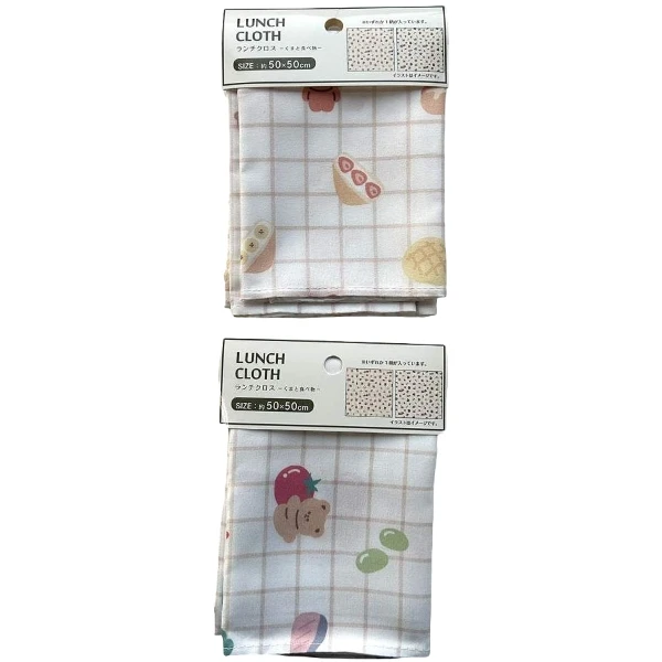 【100LIFEJAPAN】小熊與美食印花餐墊(款式隨機出貨)((1入))