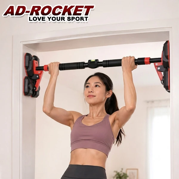 【AD-ROCKET】全新升級免打孔門上單槓70-100cm/單槓/引體向上(單入)