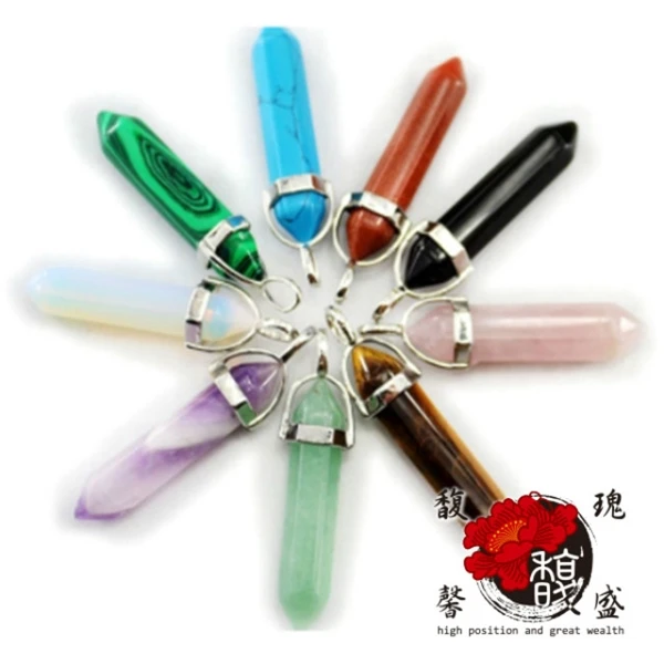 【馥瑰馨盛】薪發六角巴西水晶紅石吊墬項鍊(含開光加持)