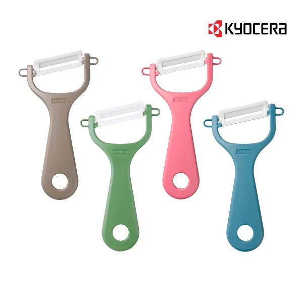 【Kyocera 日本京瓷】彩色陶瓷削皮刀/銷皮器(顏色任選 (原廠總代理))