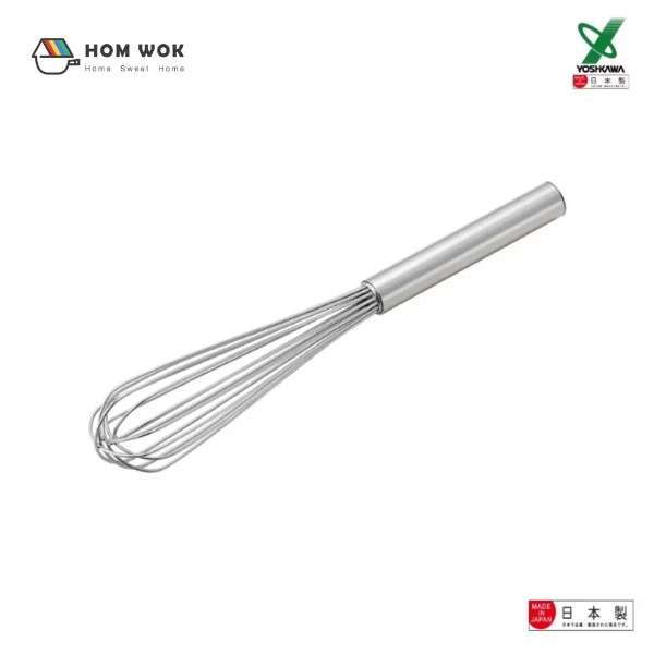 【YOSHIKAWA 吉川】日本Cooking ABCs 12線不鏽鋼18-8專業打蛋器23cm 日本製 YJ2804(1入)