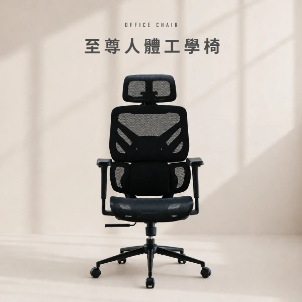 【MIRO】RICHOME帕羅至尊人體工學網椅(人體工學椅 辦公椅 電腦椅 網椅 主管椅 網布椅 CH1477)