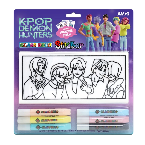 【AMOS】K-POP SAJA BOYS 6色10.5ML創意玻璃貼DIY組(KDH-06)