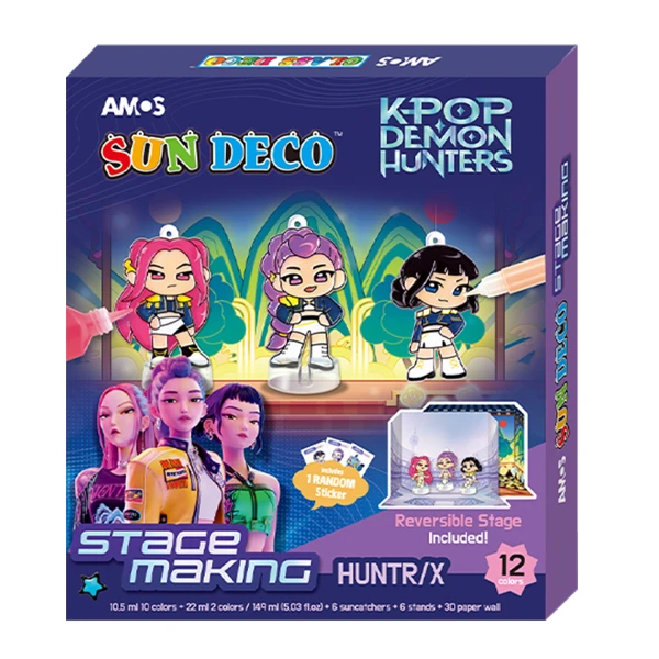 【AMOS】K-POP HUNTRIX 舞台展示玻璃彩繪DIY組(KDH-12)
