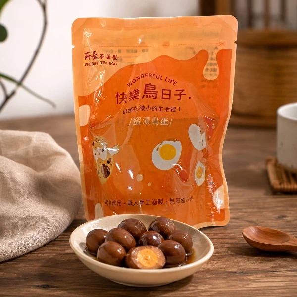 【所長茶葉蛋】蜜漬鳥蛋 5包組(8入/包 常溫即食 健身 高蛋白 點心 露營 團購 伴手禮 滷蛋)