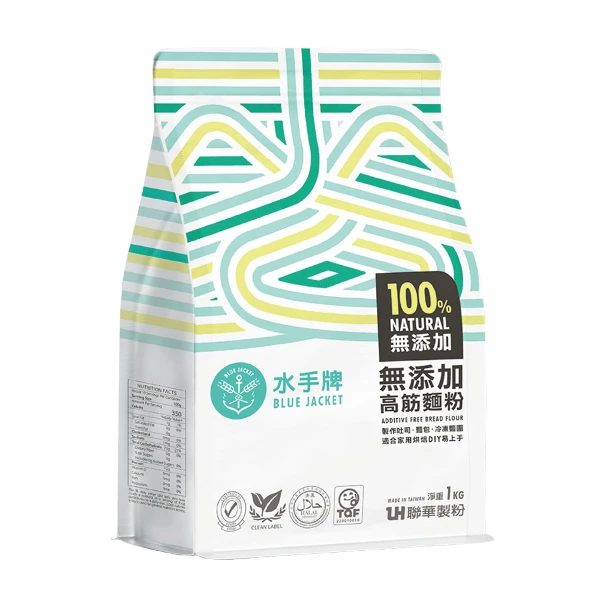 【聯華製粉】水手牌無添加高筋麵粉(頂級胚乳精華)  (1kg)