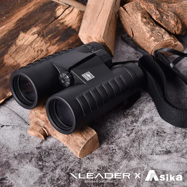 【Leader X】Asika 10x42超廣角高倍高清微光夜視雙筒軍規望遠鏡 附收納包(單入)