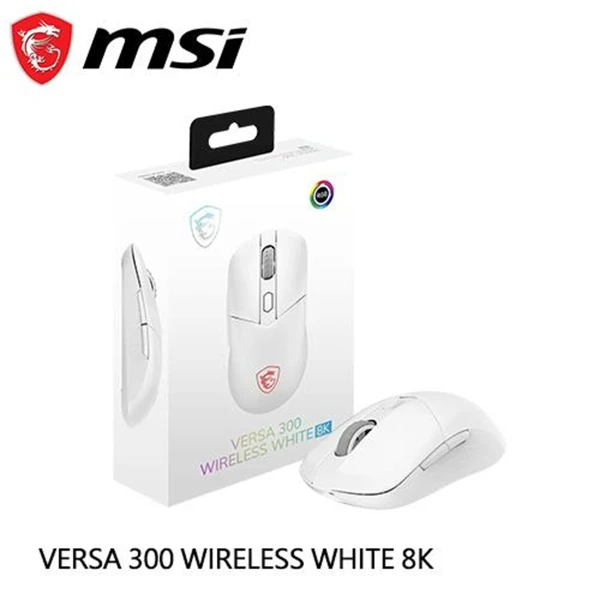 【MSI 微星】MSI 微星 VERSA 300 WIRELESS 8K 無線三模 電競滑鼠 白色(MSI 微星 VERSA 300 WIRELESS 8K 無線三模 電競滑鼠 白色)