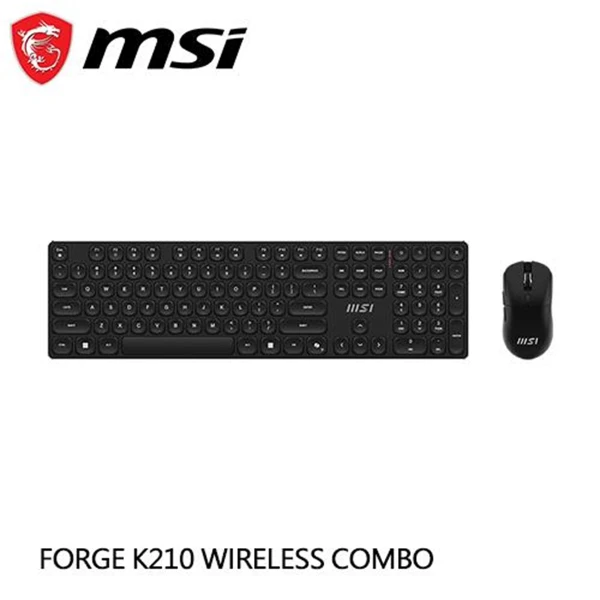 【MSI 微星】MSI 微星 FORGE K210 W COMBO TC 無線鍵鼠組 白色(MSI 微星 FORGE K210 W COMBO TC 無線鍵鼠組 白色)