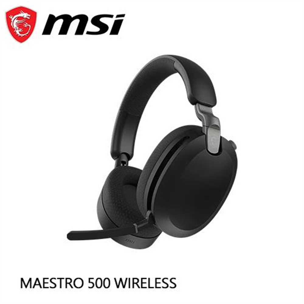 【MSI 微星】MSI 微星 MAESTRO 500 WIRELESS ANC三模無線降噪耳機 BLACK(MSI 微星 MAESTRO 500 WIRELESS ANC三模無線降噪耳機 BLACK)