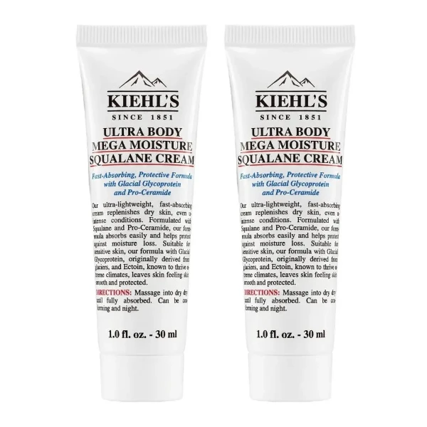 【Kiehl's 契爾氏】冰河醣蛋白身體修護嫩膚霜 公司貨(30ml*2)