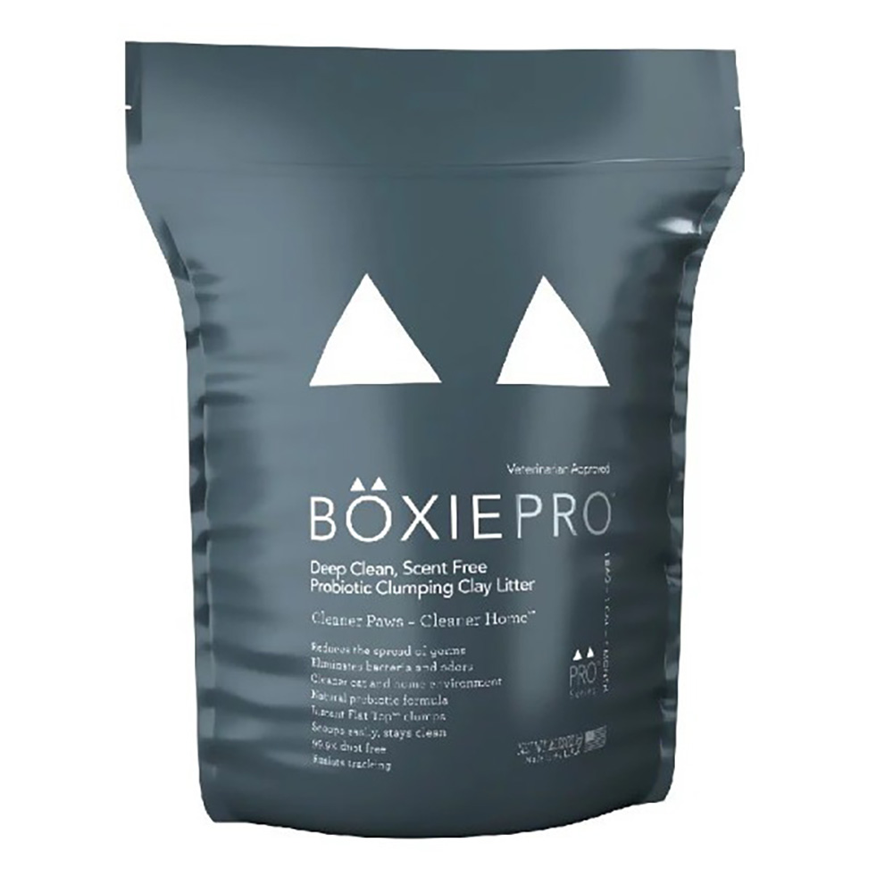 【BOXIECAT 博識貓】黑淨黏土凝結貓砂 博識貓 天然益生菌配方(16磅 X 3包)