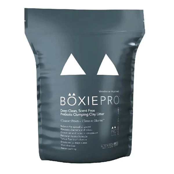 【BOXIECAT 博識貓】黑淨黏土凝結貓砂 博識貓 天然益生菌配方(16磅 X 3包)