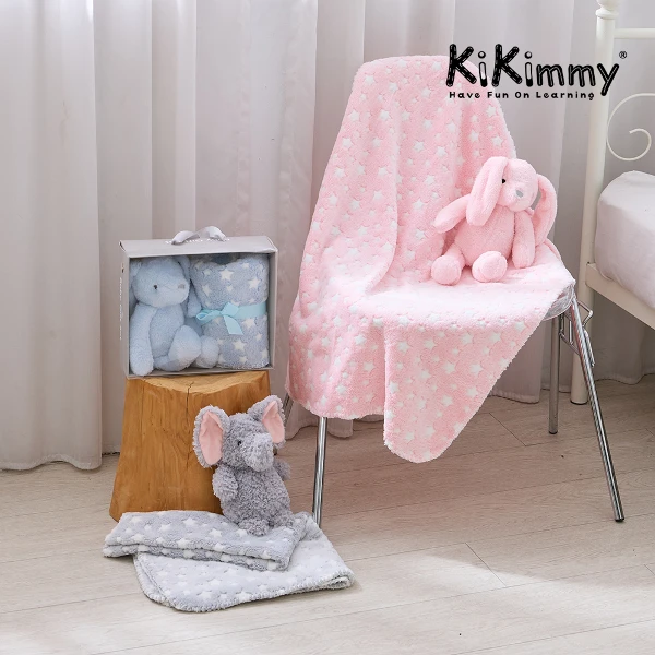 【Kikimmy】新生兒禮盒(內含四季毯+安撫娃娃)
