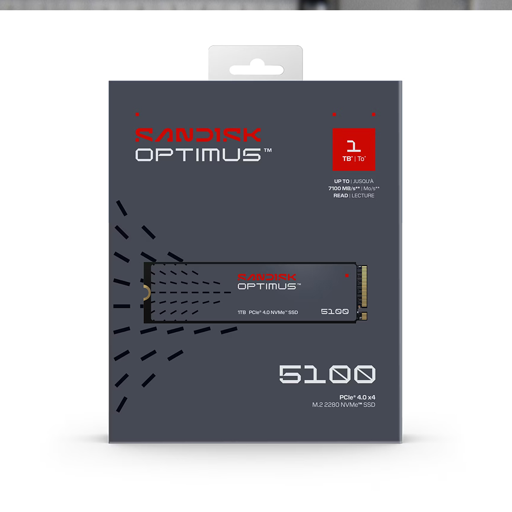 【SanDisk】Optimus 5100 1TB NVMe SSD M.2 2280 固態硬碟(SP5100)